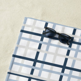 Preppy Plaid Coastal Strandlaken