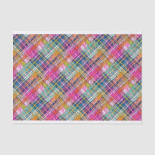 Preppy Plaid, diagonaal nummer 5 Tissuepapier (Voorkant)