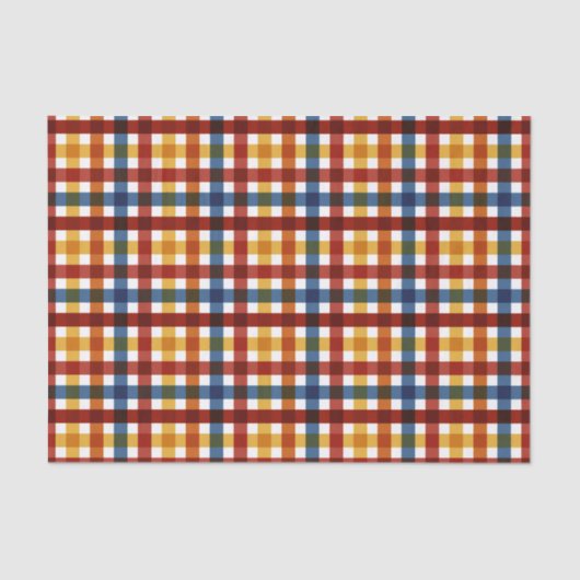Preppy Plaid Patterned Tissuepapier (Voorkant)