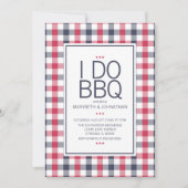 Preppy Pset BBQ Engagement Party Kaart (Voorkant)