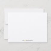 Preppy Pset Custom Flat Note-kaarten (rood) Notitiekaartje (Achterkant)