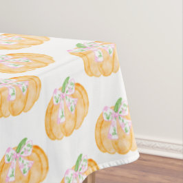 Preppy Pumpkin Bows Thanksgiving Tafelkleed