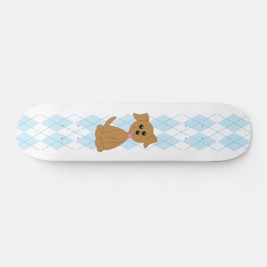 Preppy Puppy Skateboard (Horizontaal)
