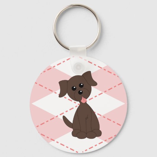 Preppy Puppy Sleutelhanger (Voorkant)