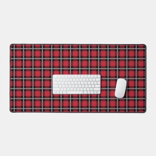 Preppy Red Grid Check Design (Clavier et souris)
