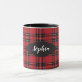 Preppy Red Tartan Pset Combo Mok (Midden)