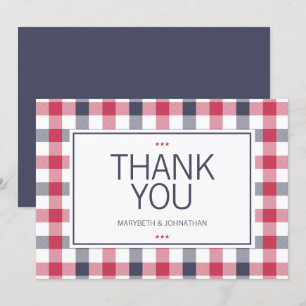 Preppy Red, White en Blue Pset, bedankt voor je ka