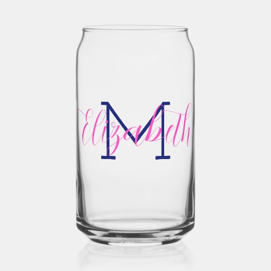 Preppy Rose et Navy Blue Monogram (Recto)