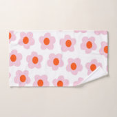 Preppy rose rouge hippie Motif (Serviette à main)