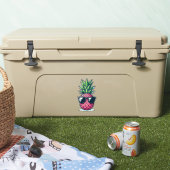 Preppy roze ananas sticker (Koeler)