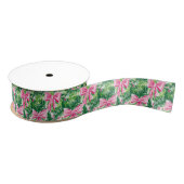 Preppy Roze Bogen en Garland Kerstmis Grosgrain Lint (Spoel)