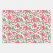 Preppy Roze en Groen Verpakkingsdocument (Reeks va Inpakpapier Vel (Voorkant 3)