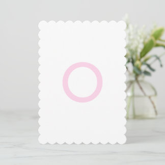 Preppy Roze Ginger Jar Monogram Eerste Banner Kaart