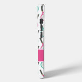 Preppy Roze Groen Blauwgroen Tennis Patroon Gepers Case-Mate iPhone Case (Achterkant / Links)
