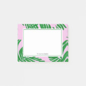 Preppy roze groene palmboom post-it® notes (Voorkant)