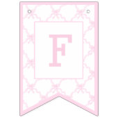 Preppy roze verjaardagstaart eerste verjaardag Tre Vlaggetjes (Tweede vlag)