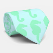 Preppy Seahorse Stropdas (Opgerold)