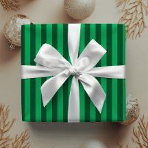 Preppy Smaragdgroene Strepen Klassieke Kerstmis