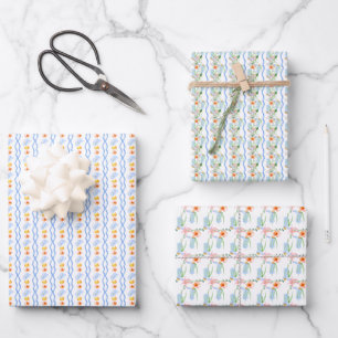 Preppy Southern Cowgirl-Afstuderen Inpakpapier Vel
