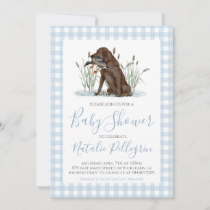 Preppy Southern Duck Hunter-Baby shower Kaart