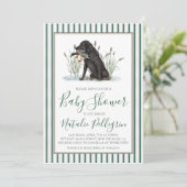Preppy Southern Duck Hunter-Baby shower Kaart (Staand voorkant)