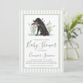 Preppy Southern Duck Hunter-Baby shower Kaart (Staand voorkant)