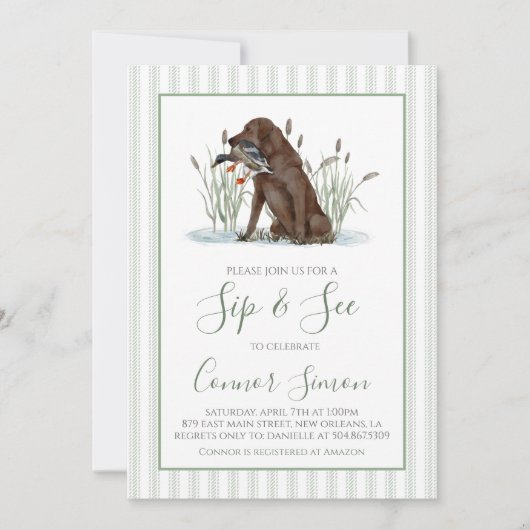 Preppy Southern Duck Hunter Sip en See Kaart (Voorkant)