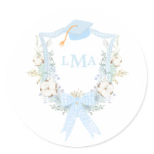 Preppy Southern Gingham monogram Afstuderen