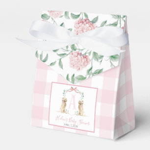 Preppy Southern Pink Girl Dog Baby shower Bedankdoosjes
