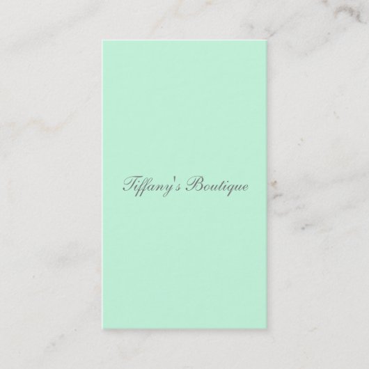 preppy spring color pastel matroos green mint visitekaartje (Voorkant)