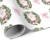 Preppy  stijl kerstkransen cadeaupapier (Rol Hoek)