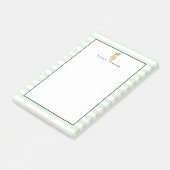 Preppy Stripe Pineapple op maat Post-it® Notes (Schuin)