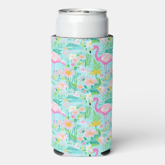 Preppy Summer Flamingo | Monogram (Seltzer Achterkant)