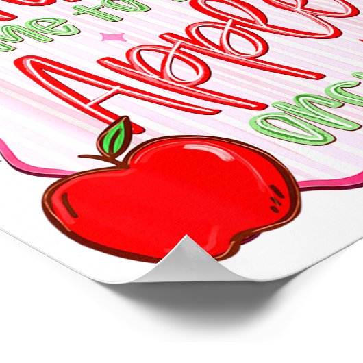 Preppy Take Me To The Orchard Coquette Bow Poster (Hoek)