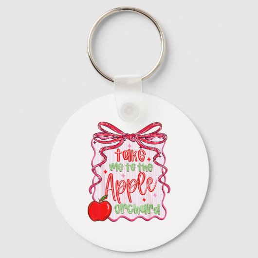 Preppy Take Me To The Orchard Coquette Bow  Sleutelhanger (Voorkant)