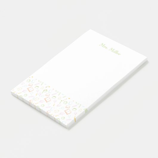 Preppy Teacher Post-It Notes (Schuin)