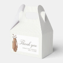 Preppy Teddybeer Golf Baby Shower Nieuw in de Club