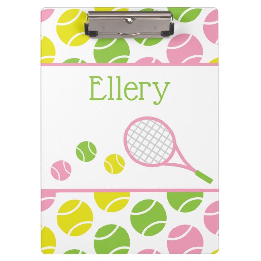 Preppy Tennis - Gepersonaliseerd klembord (Voorkant)