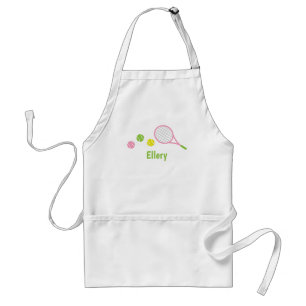 Preppy Tennis gepersonaliseerde Apron Standaard Schort