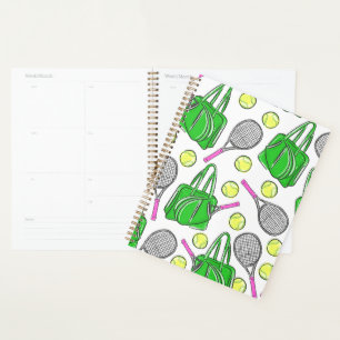 Preppy Tennistas Groene School Kantoor Planner
