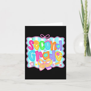 Preppy terug naar school 2e klas Coquette strik me Kaart