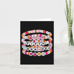 Preppy terug naar school 5e klas armband leraar kaart