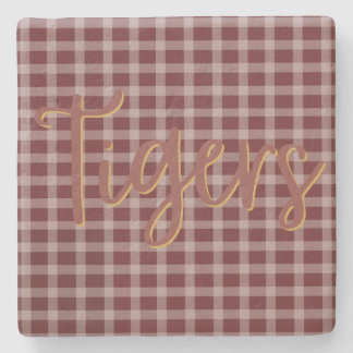 Preppy Tijger Kalksteen Onderzetter