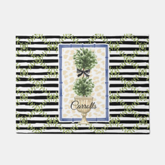 Preppy Topiary Doormat Deurmat