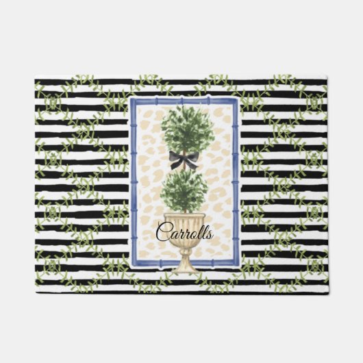 Preppy Topiary Doormat Deurmat (Voorkant)