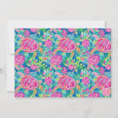 Preppy Turtles Palm Beach Golf Cart Bedankkaart (Achterkant)