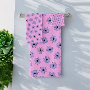 Preppy violet bleu Hippie Motif