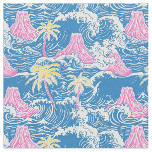 Preppy vulkanen in het midden van de oceaan stof