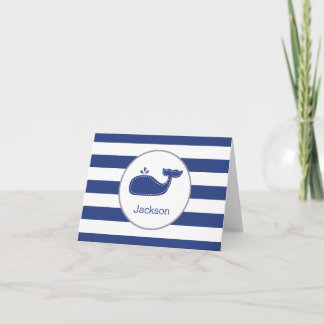 Preppy Walvis dankt u nota neemt van, Zeevaart, Bedankkaart