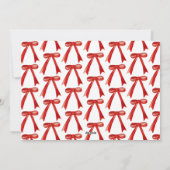 Preppy Watercolor Monogram Krans Feestdagenkaart (Achterkant)